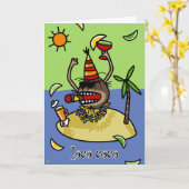 knettergekke coco kaart (Gele Bloem)