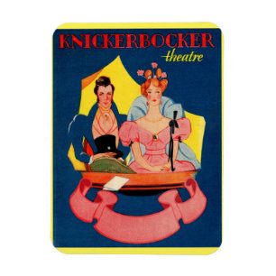 Knickerbocker-theaterbedekking uit de jaren 20 magneet