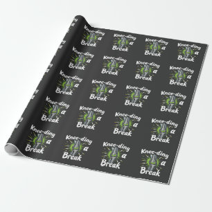 Knie-ding een breuk grappige knie vervanging cadeaupapier
