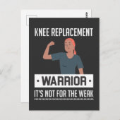 Knie Replacement Knee Surgery Recovery Warrior Briefkaart (Voorkant / Achterkant)