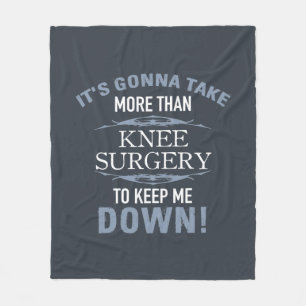 Knie Surgery Humor Fleece Deken