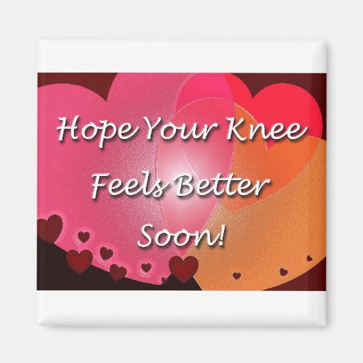 Knie Surgery krijgt snel goed hart Magneet (Voorkant)