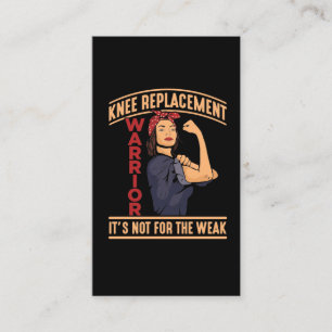 Knie Surgery Recovery Knee Replacement Warrior Visitekaartje