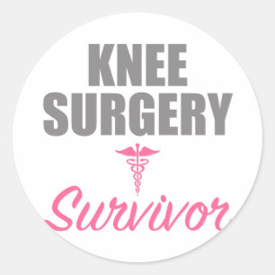 Knie Surgery Ronde Sticker