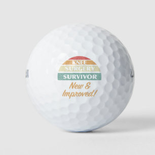 Knie Survivor Humor Golfballen