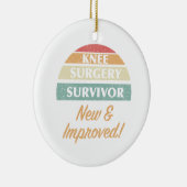 Knie Survivor Humor Keramisch Ornament (Rechts)