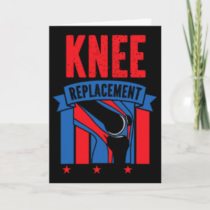 Knie Trots Amerikaanse Vlag 4 juli Knie Vervanging Kaart