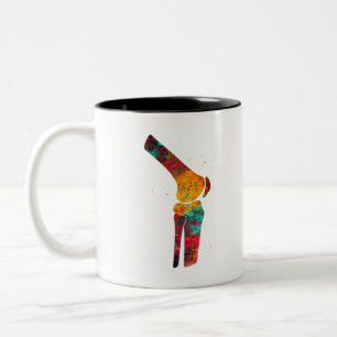 Knie Tweekleurige Koffiemok