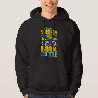 Kniechirurg Baan Knieoperatie Dokter Hoodie