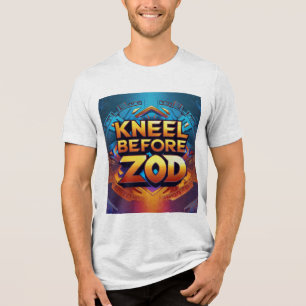 Kniel voor Zod - Iconisch commando T-shirt