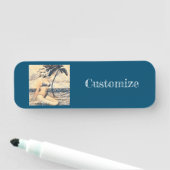 Knielen Blond Bikini Model Thunder_Cove Naamplaatje (In situ)