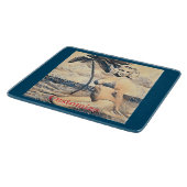 Knielen Blond Bikini Model Thunder_Cove Snijplank (Hoek)