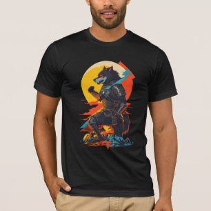 Knielen weerwolven ridder t-shirt