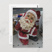 Knielende Kerstman Briefkaart (Voorkant / Achterkant)