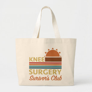 Knieoperatie herstel Humor Grote Tote Bag