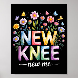 Knievervangende hersteloperatie Grappige nieuwe kn Poster