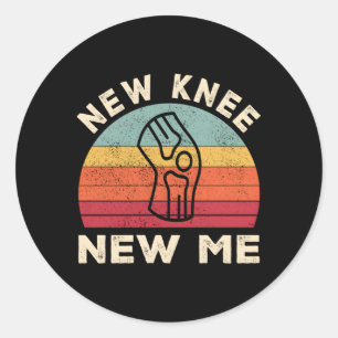 Knievervanger Herstel Nieuwe knie Nieuw Me Ronde Sticker