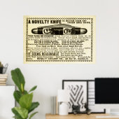  Knife AD vanaf 1899 Poster (Thuiskantoor)
