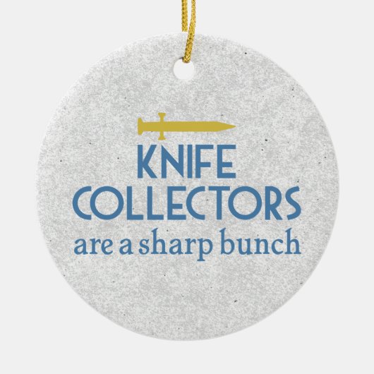 Knife Collectors Sharp Keramisch Ornament (Voorkant)