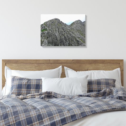 Knife Edge trail, Baxter State Park, Maine Canvas Afdruk (Insitu (Slaapkamer))