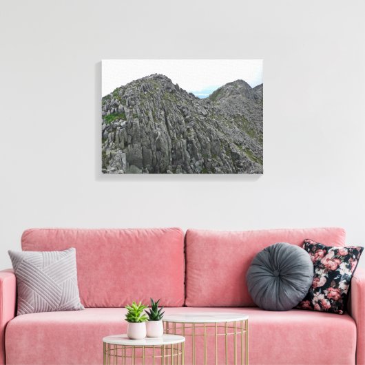 Knife Edge trail, Baxter State Park, Maine Canvas Afdruk (Insitu (Woonkamer))