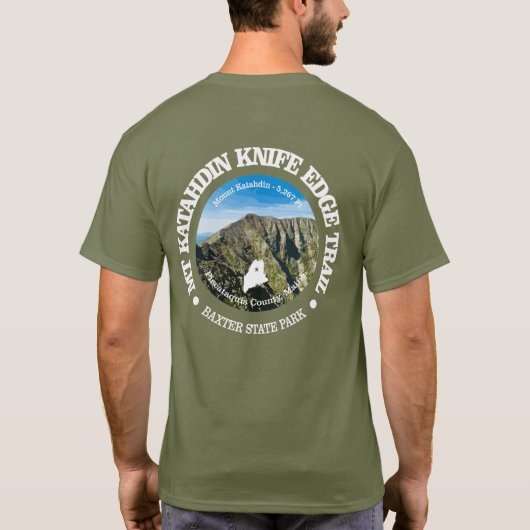 Knife Edge Trail (Katahdin) T-shirt (Achterkant)
