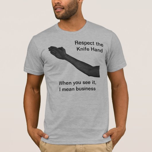 Knife Hand T-shirt (Voorkant)