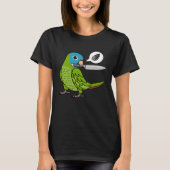 Knife Parrot Wants Seeds I Blue crowned Conure T-shirt (Voorkant)