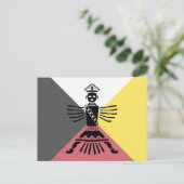 knifewing krijger briefkaart (Staand voorkant)