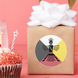 Knifewing Warrior Vier richtingen Ronde Sticker