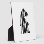KNIGHT BAR CODE Chess Piece Design Fotoplaat (Zijkant)