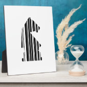 KNIGHT BAR CODE Chess Piece Design Fotoplaat (Zijkant)