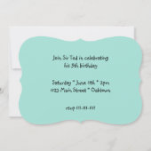 Knight Castle et Dragon Invitation d'anniversaire (Dos)