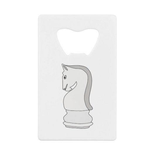 Knight Chess Kredietkaart Flessenopener (Voorkant)