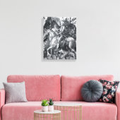 Knight, Death and the Devil - Albrecht Dürer Canvas Afdruk (Insitu (Woonkamer))
