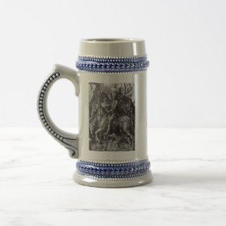 Knight, Death and the duivel beer stein Bierpul