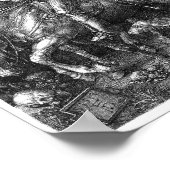 Knight Death Devil Albrecht Durer engraving art. p Poster (Hoek)