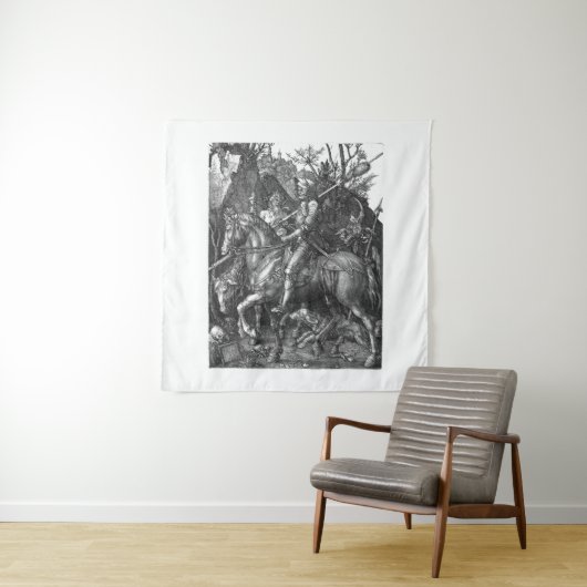 Knight Death Devil Albrecht Durer engraving art. p Wandkleed (In situ)