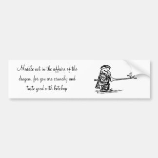 Knight & Dragon Bumpersticker