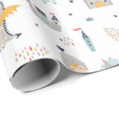 Knight & Dragons Wrapping Paper Cadeaupapier (Rol Hoek)