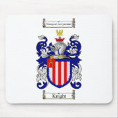 KNIGHT FAMILY CREST - KNIGHT COAT OF ARMS MUISMAT (Voorkant)
