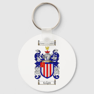 KNIGHT FAMILY CREST - KNIGHT COAT OF ARMS SLEUTELHANGER