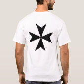 Knight Hospitaller Black Cross Shirt (Achterkant)