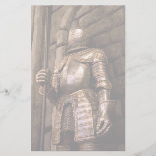 Knight in Armor Briefpapier (Voorkant)