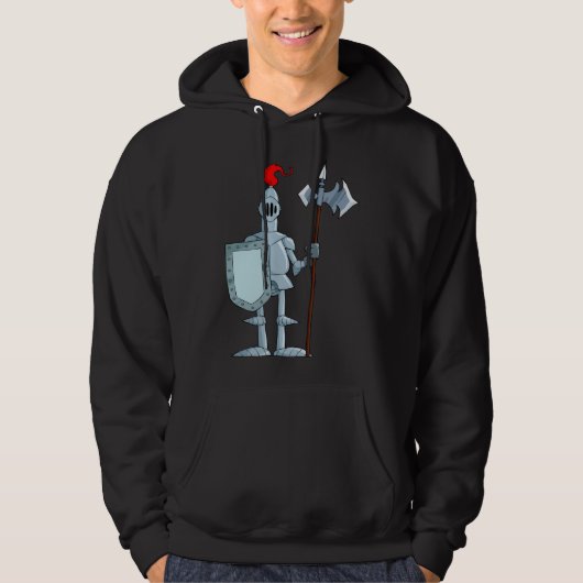Knight in Armor Medieval Mannen Hoodie (Voorkant)