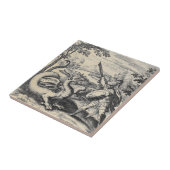 Knight in Armor Sting the Dragon Tegeltje (Zijkant)