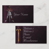 Knight in Armor Visitekaartje (Voorkant / Achterkant)