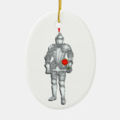 Knight in Shining Armor Ceramic Ornament (Voorkant)