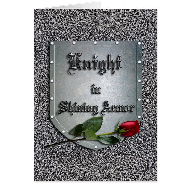 Knight in Shining Armor Red Rose (Voorkant)