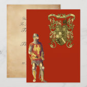 Knight in Suit of Armor Kaart (Voorkant / Achterkant)